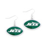New York Jets Glitter Earrings
