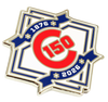 Chicago Cubs 150th Anniversary Logo Pin