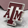 Texas A&M Logo Pin- Silver