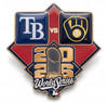 Tampa Bay Rays vs. Milwaukee Brewers 2026 World Series Matchup Pin - Limited 500