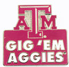 Texas A&M Gig'Em Aggies Pin