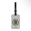 Boston Bruins Leatherette Silver Sparkle Luggage Tag