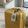 Boston Bruins Leatherette Silver Sparkle Luggage Tag