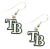Tampa Bay Rays Dangle TB Logo Earrings