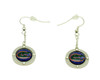 Florida Team Circle Crystal Earrings