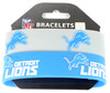 Detroit Lions Wide Wristbands (2 Pack)