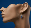 St. Louis Blues Logo Earrings - Gold