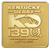 2013 Kentucky Derby 139 Logo Pin - Two Tone Gold