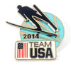 Team USA 2014 Ski Jump Double Pin (Pin on Pin)