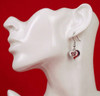 Washington Nationals Swirl Heart Earrings