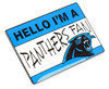 Carolina Panthers Name Tag Pin.