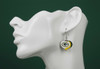 Green Bay Packers Swirl Heart Earrings