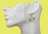 Pittsburgh Steelers Swirl Heart Earrings