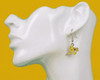 Oakland A's Logo Earrings - Yellow