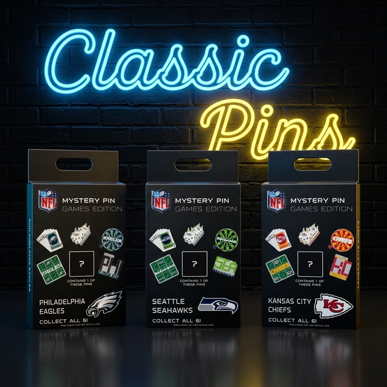 The Ultimate NFL Collecting Experience Has Arrived: Introducing NFL Mystery Pin Boxes