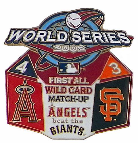2002 World Series Commemorative Pin - Angels vs. Giants