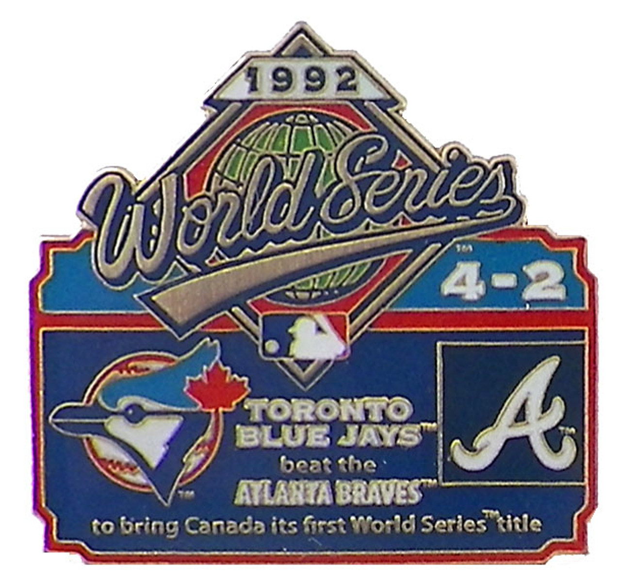 1993 World Series Commemorative Pin - Blue Jays vs. Phillies