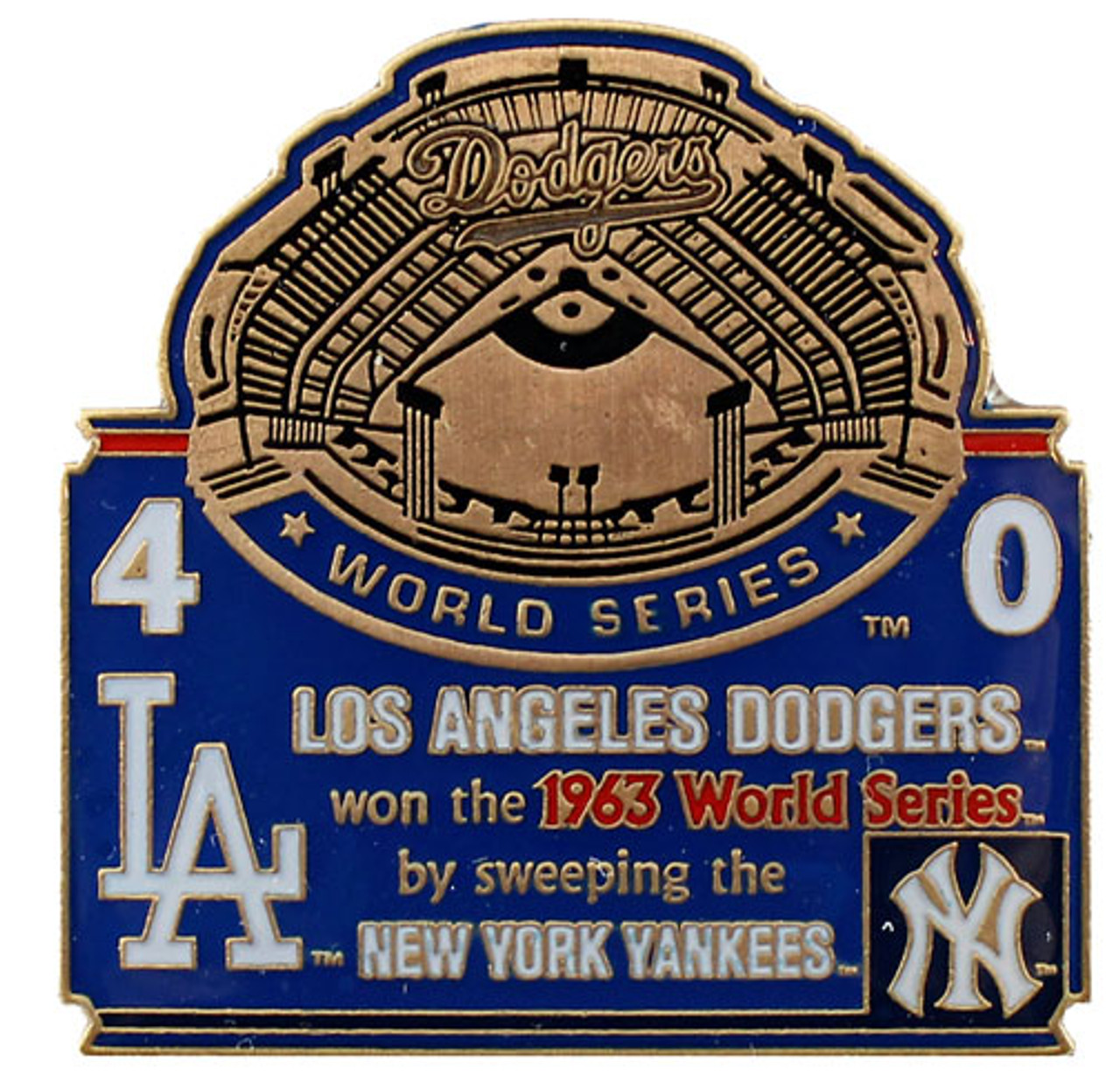 1963 Los Angeles Dodgers MLB World Series Championship Patch