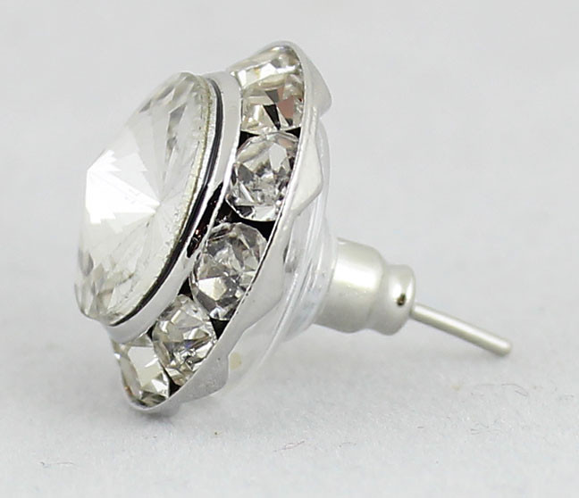 Dance Competition Stud Earrings 15mm Swarovski Crystal