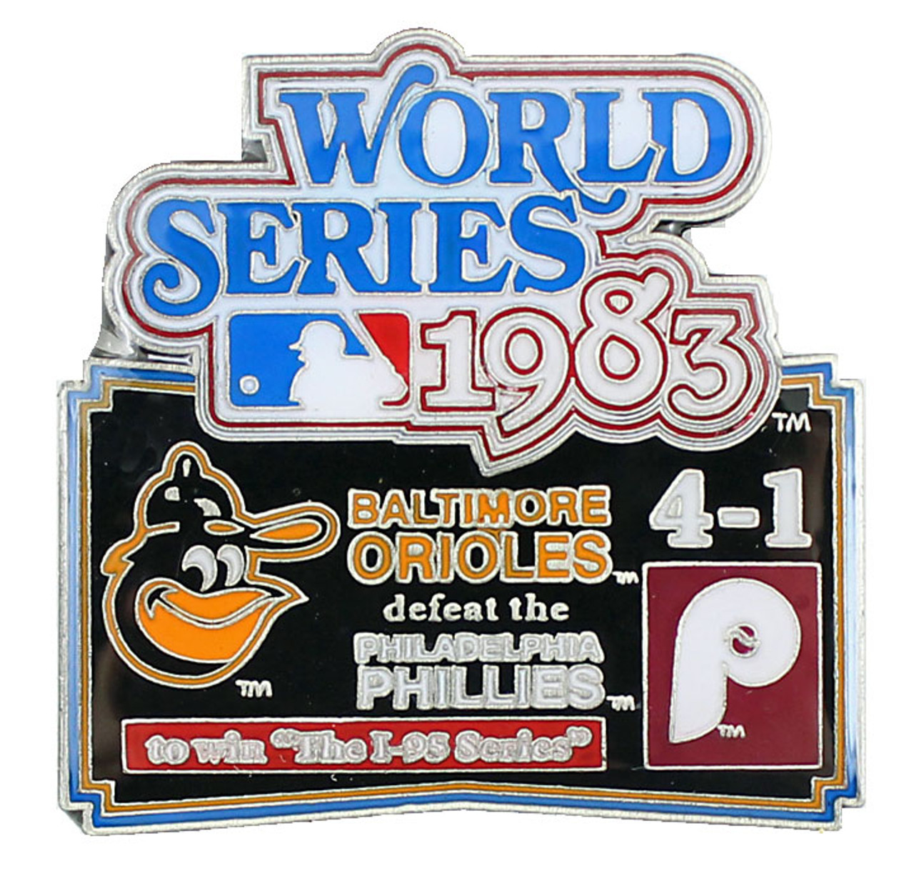 1983 World Series Commemorative Pin - Orioles vs. Phillies