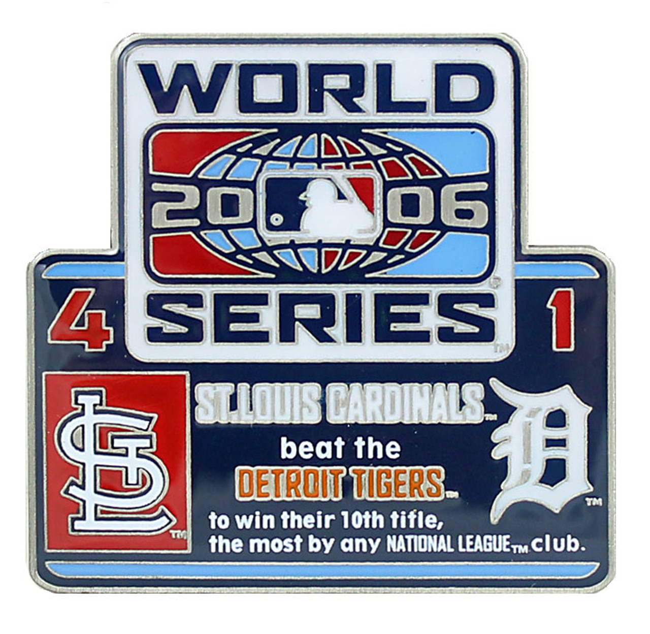 2006 World Series Commemorative Pin - Cardinals vs. Tigers