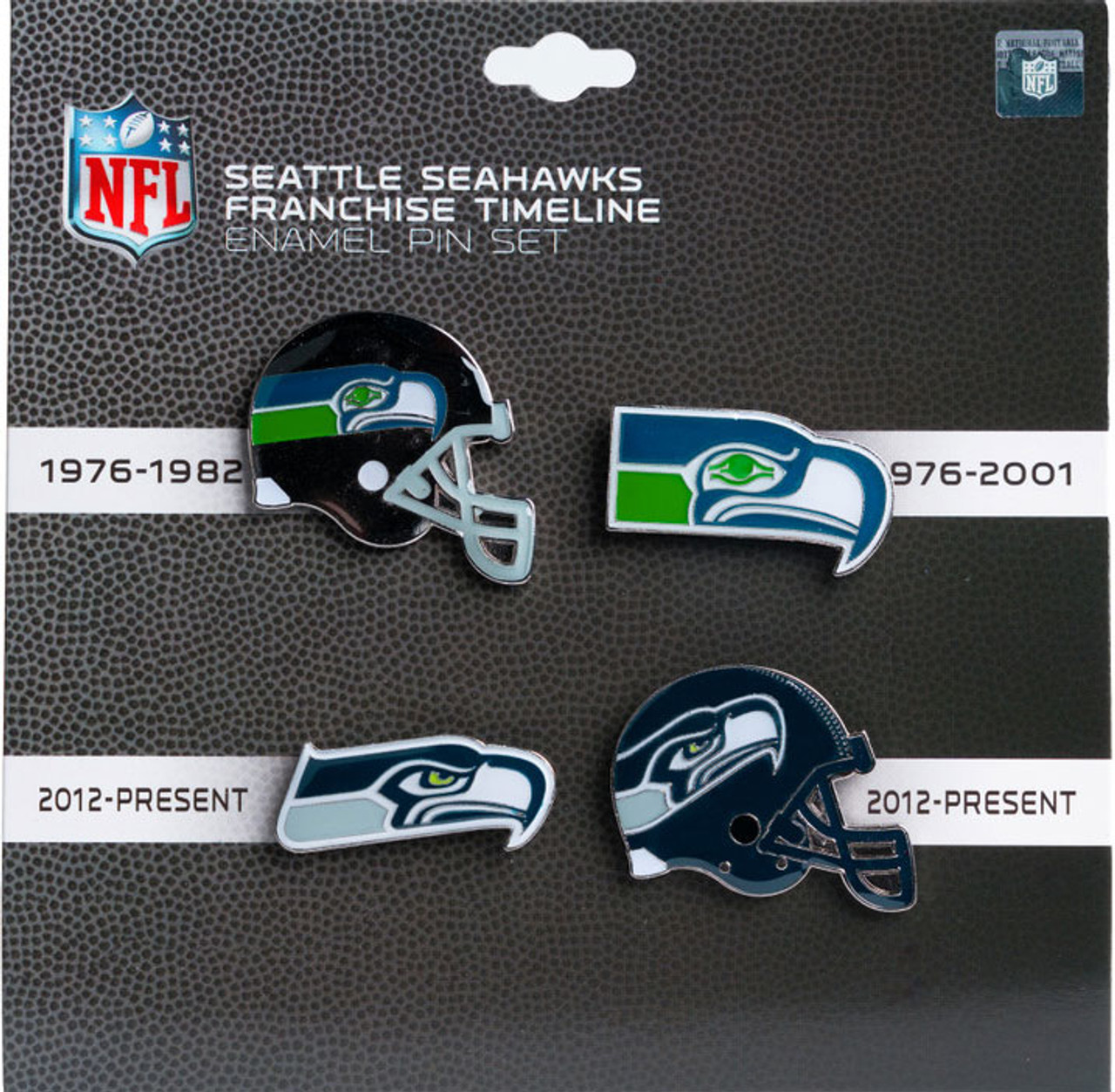 Seattle Seahawks Logo / Helmet Evolution Pin Set