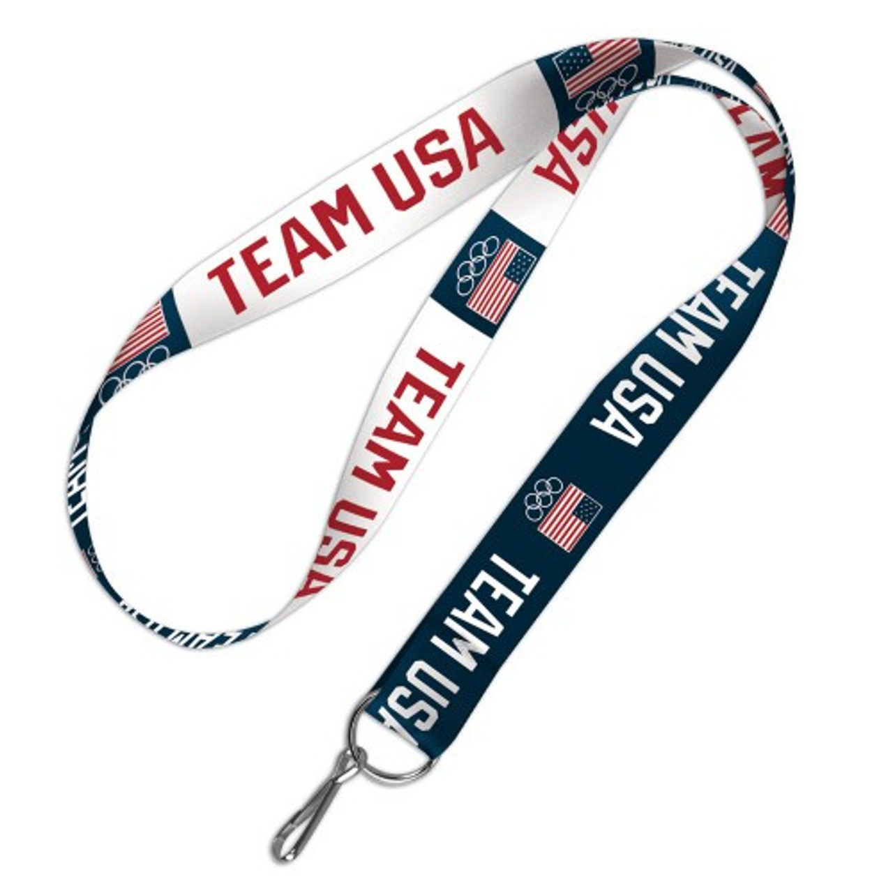 Navy Team USA Olympic Rings Bag Tag