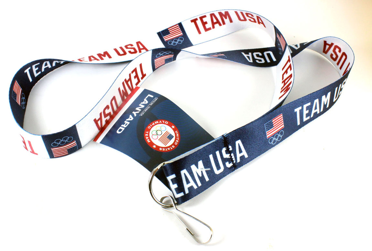 Navy Team USA Olympic Rings Bag Tag