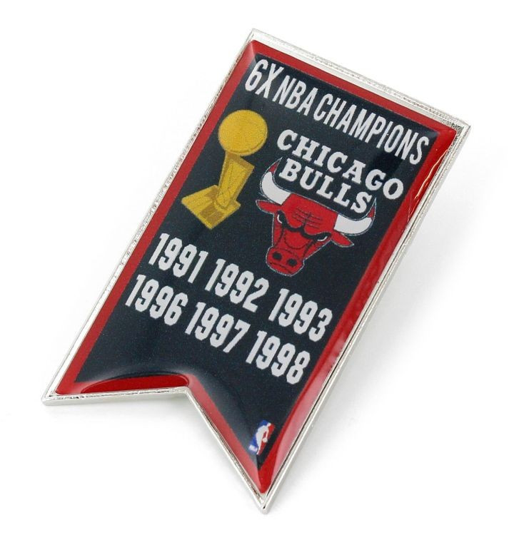 Chicago Bulls 6-Time NBA Champions Pin