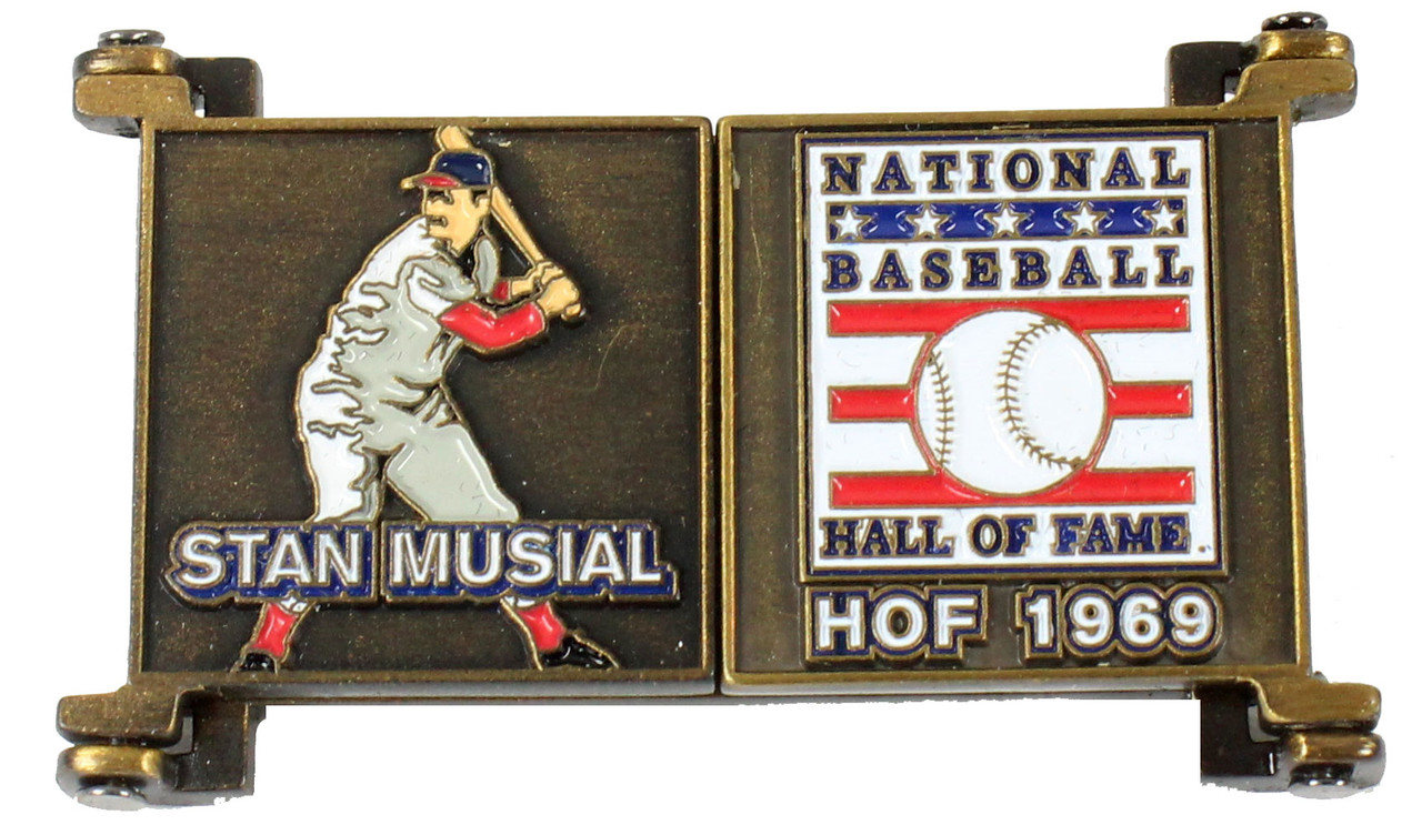 Stan Musial Hall of Fame Exclusive 3 Piece Pin Set with Plaque Bust