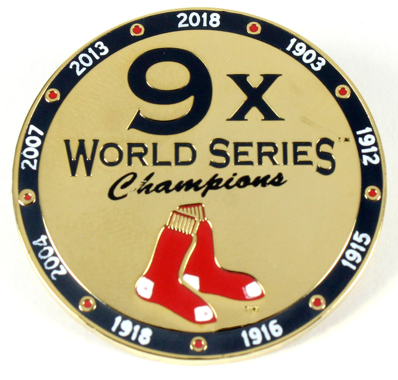 Boston Red Sox 9-Time World Series Champions Pin - Limited 1,000