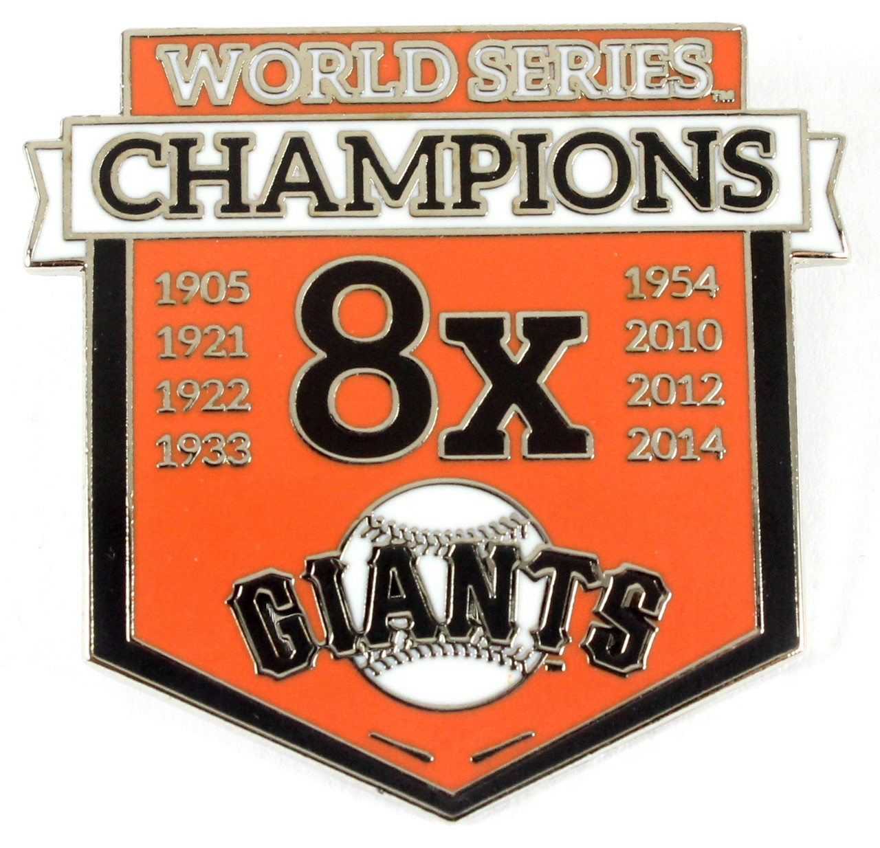 San Francisco Giants 8 -Time World Series Champions Pin - Limited