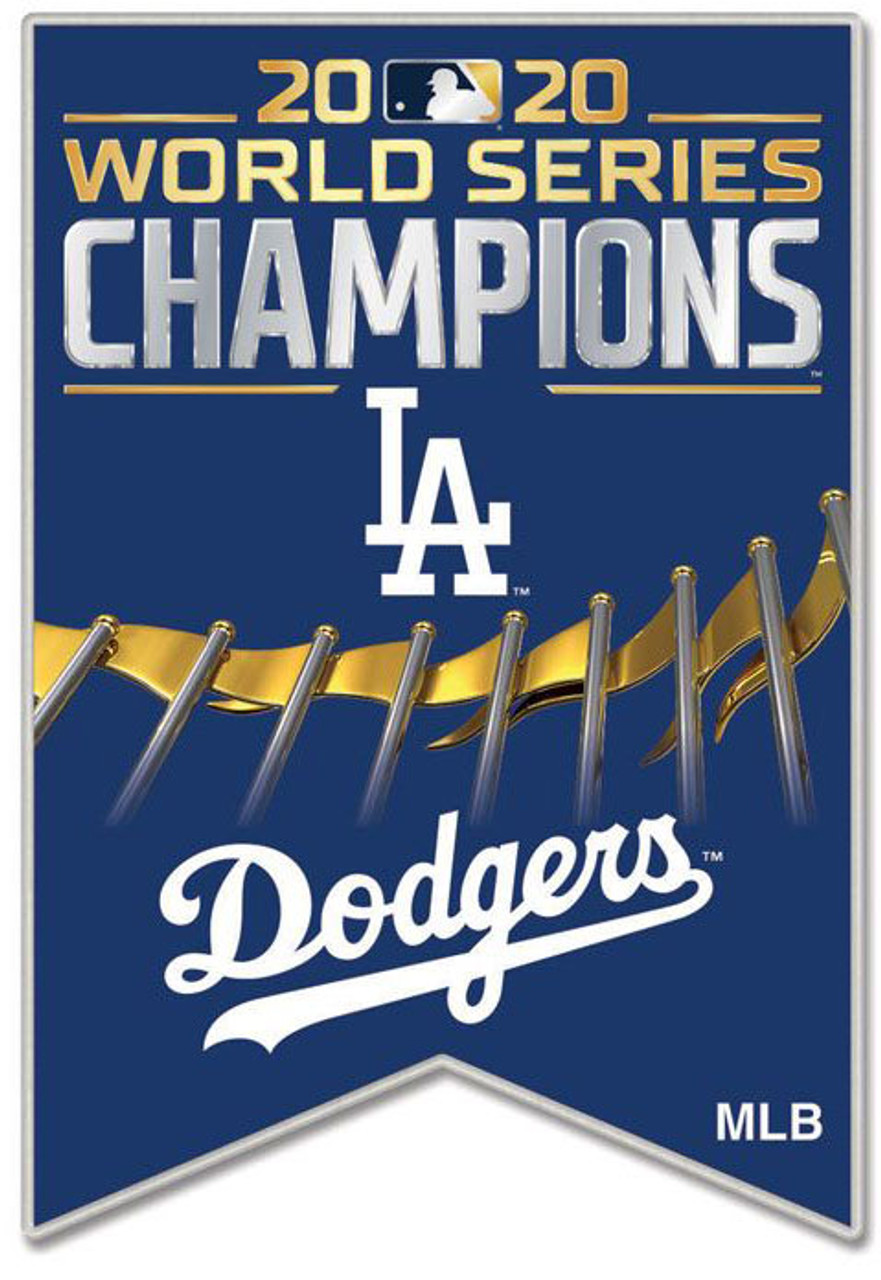 Los Angeles Dodgers 2020 World Series Champs Banner Pin