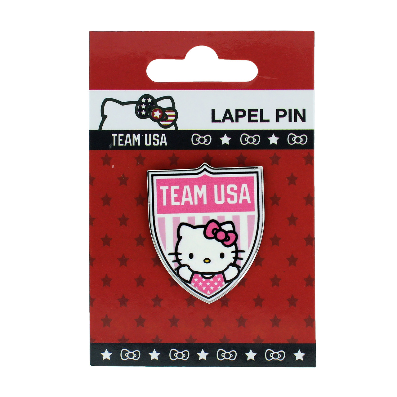 Team USA Hello Kitty 2-Sided Lanyard SET w/ 4-Pins and Insert Card