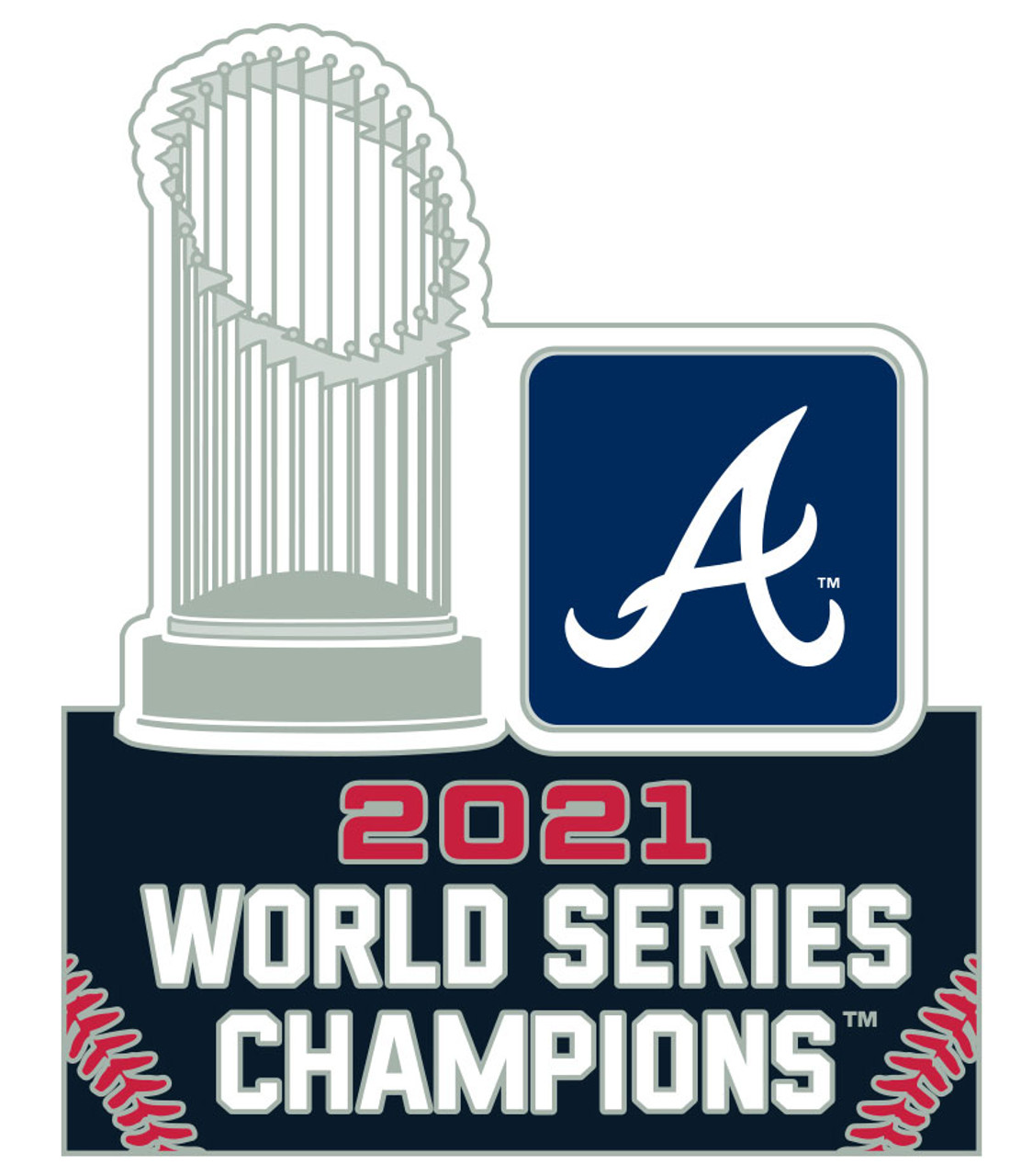 Atlanta Braves 2021 World Series Champs Trophy Pin