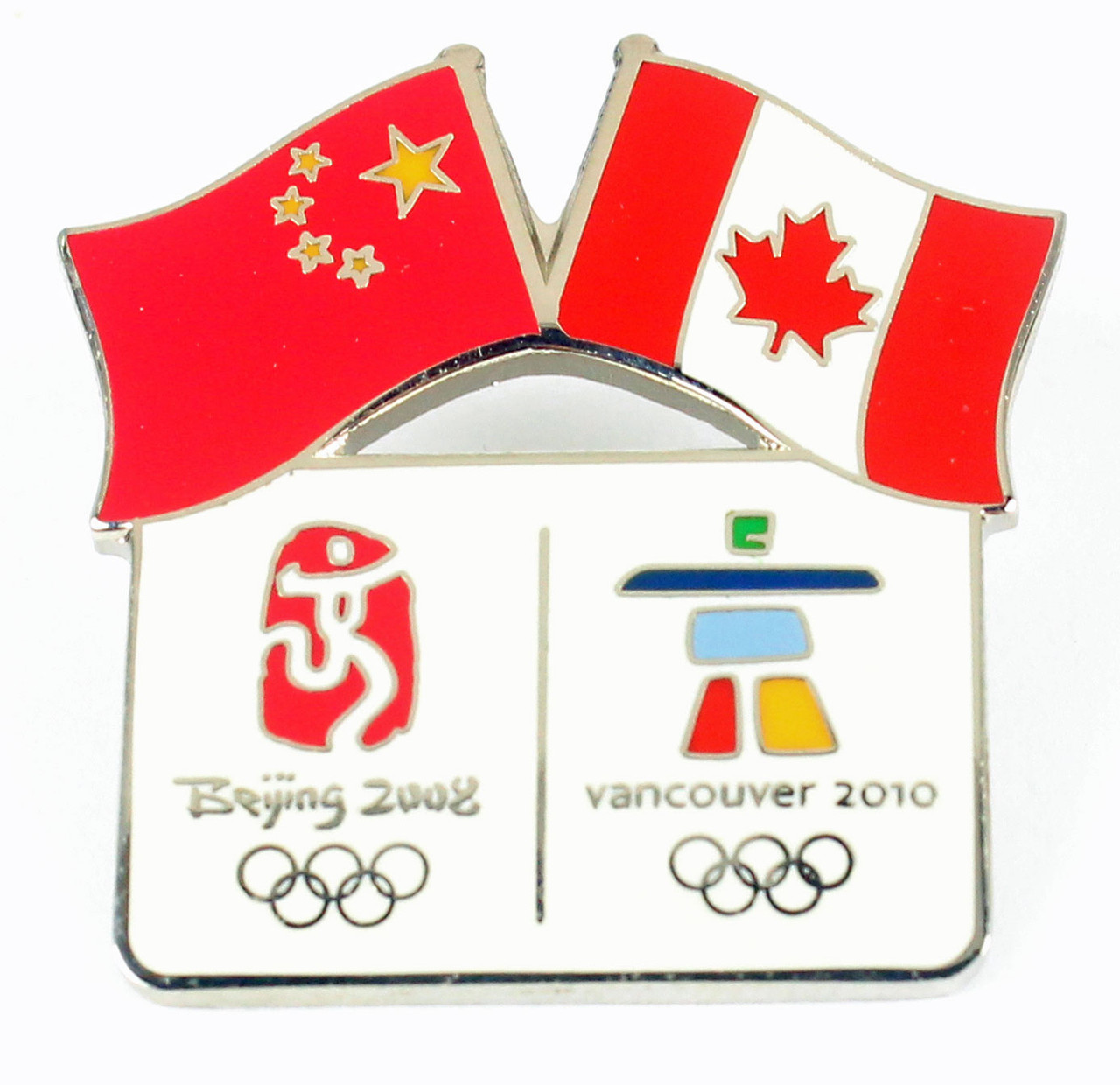 Beijing 2008 To Vancouver 2010 Olympics Bridge Pin