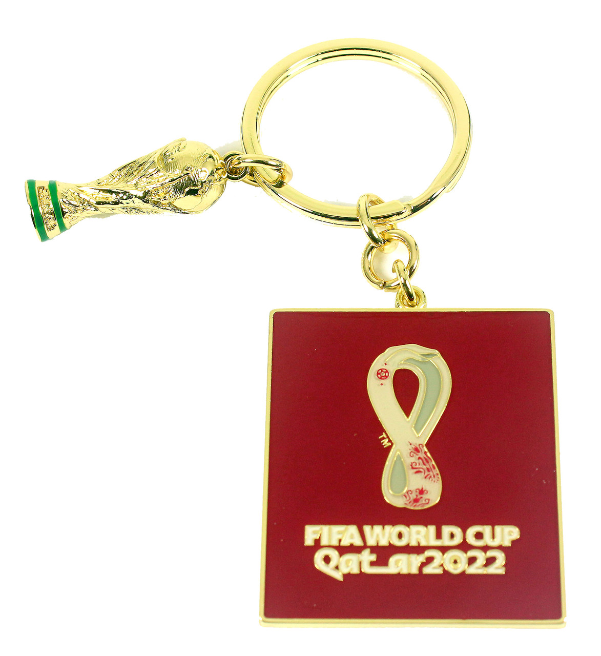 2022 FIFA World Cup Qatar 3-D Trophy Logo Keychain
