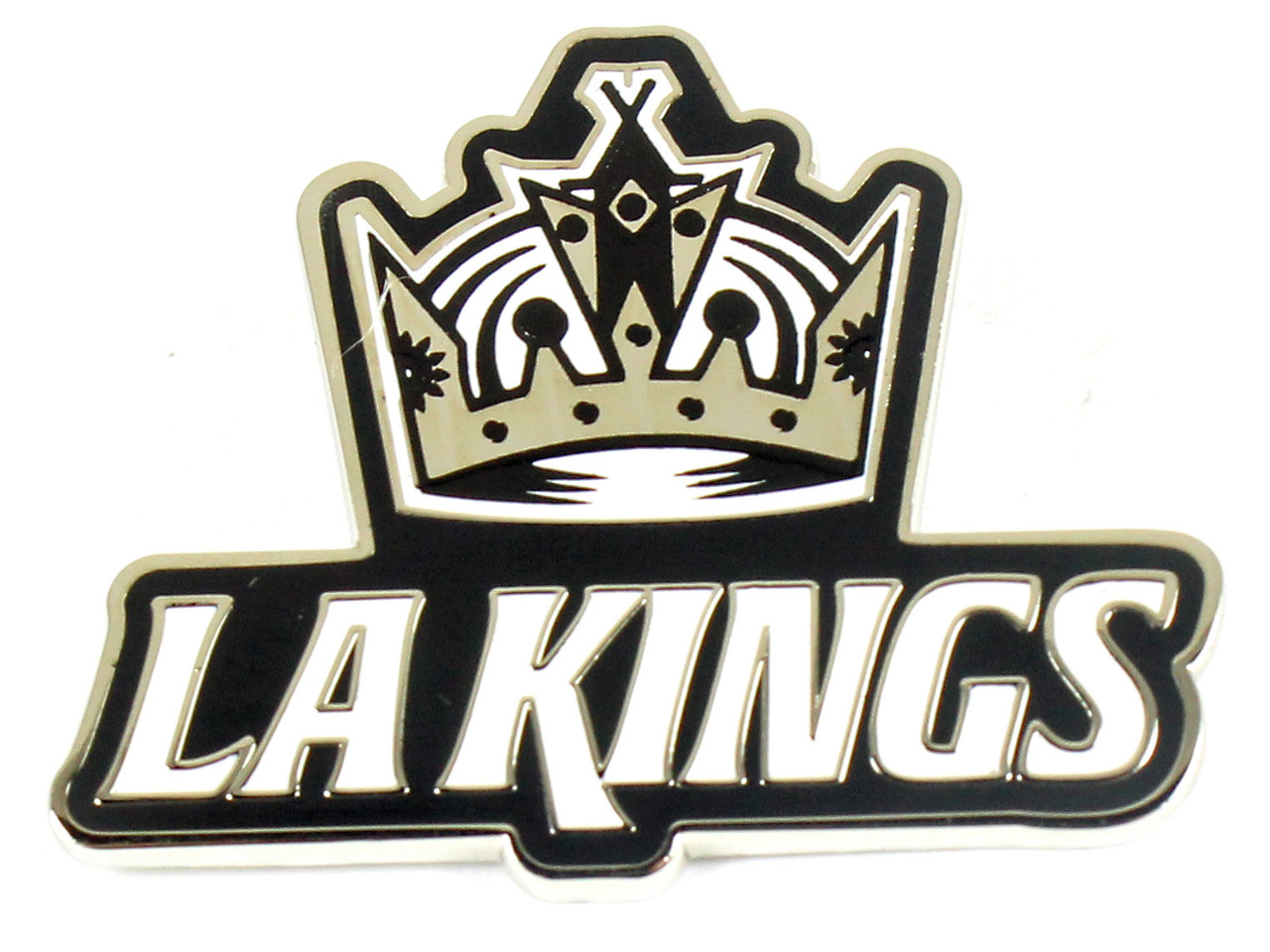 VINTAGE NHL Los Angeles Kings Team Logo Hockey Lapel Pin🔥👀PURPLE/GOLD/RARE