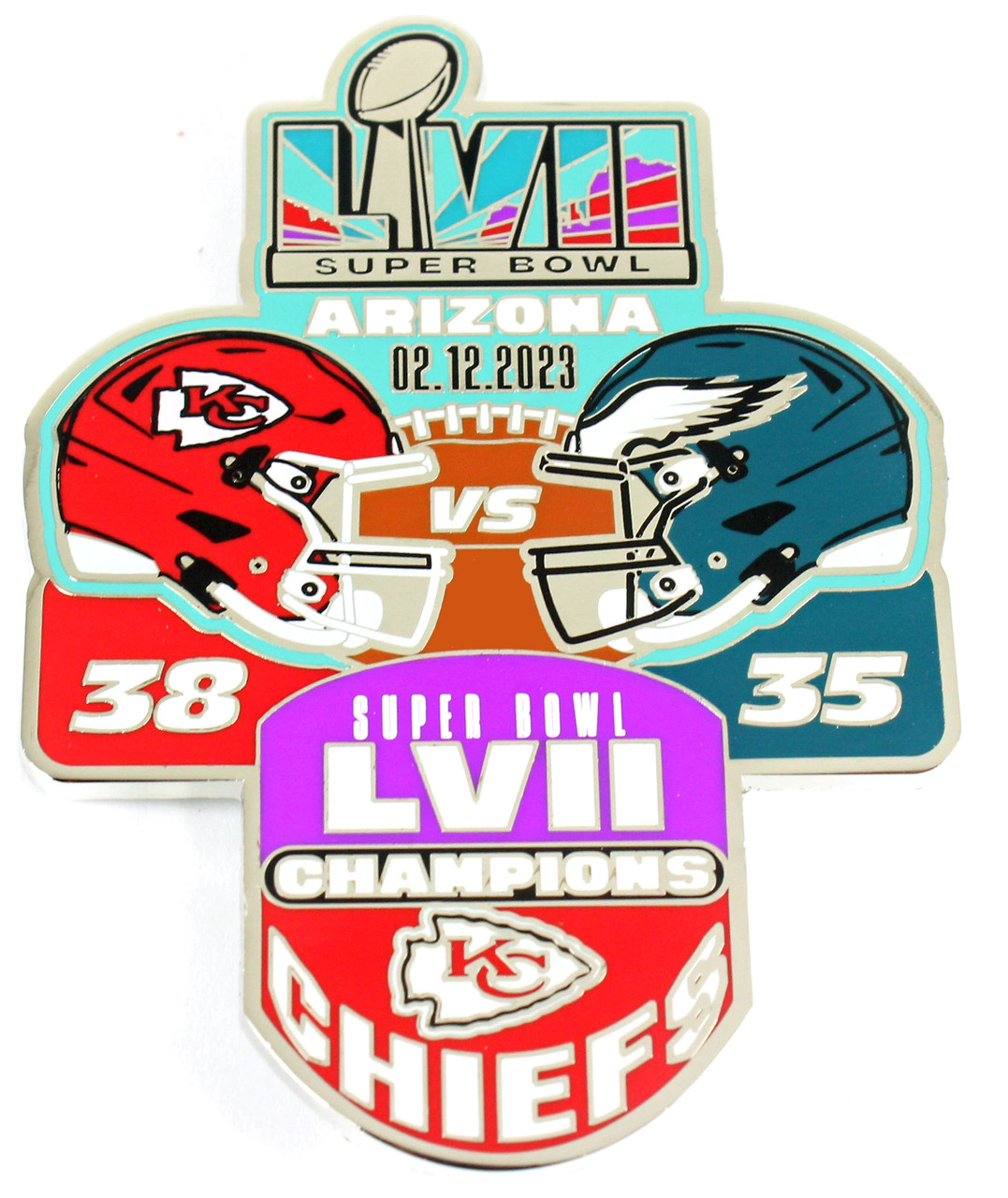 Kansas City Super Bowl Champions 2023 V2 Pin