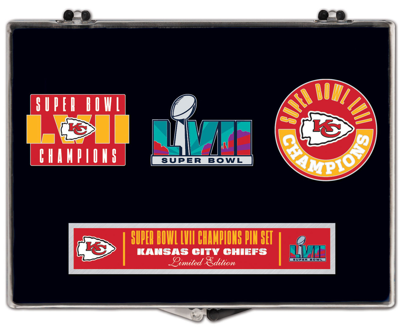 Kansas City Chiefs Super Bowl LVII (57) Champs 5-Pin Set