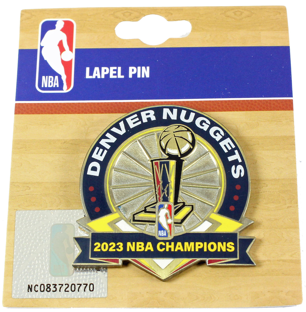 2023 Nuggets NBA Champs Banner Lapel Pin