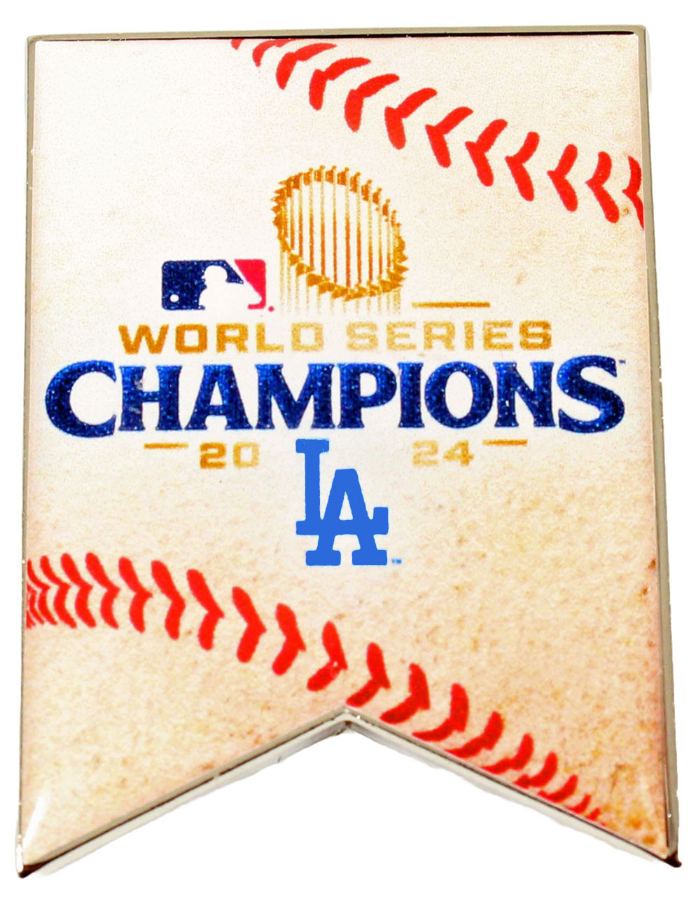 Los Angeles Dodgers 2024 World Series Champs Banner Pin