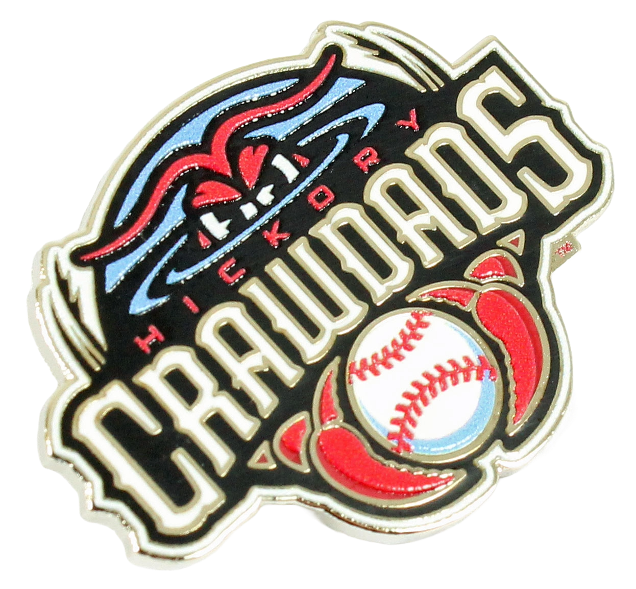 Hickory Crawdads Logo Pin