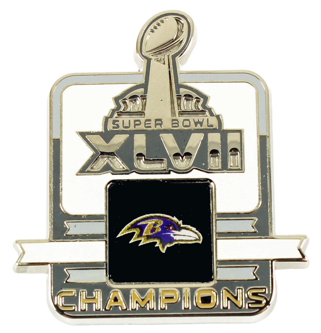 Baltimore Ravens Super Bowl XLVII (47) Champions Pin
