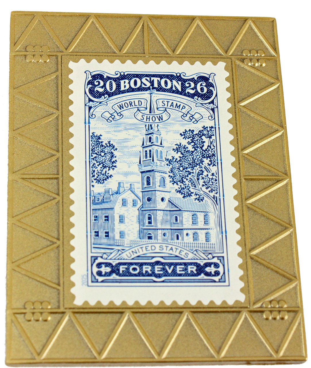 Boston 2026 World Stamp Show Lapel Pin