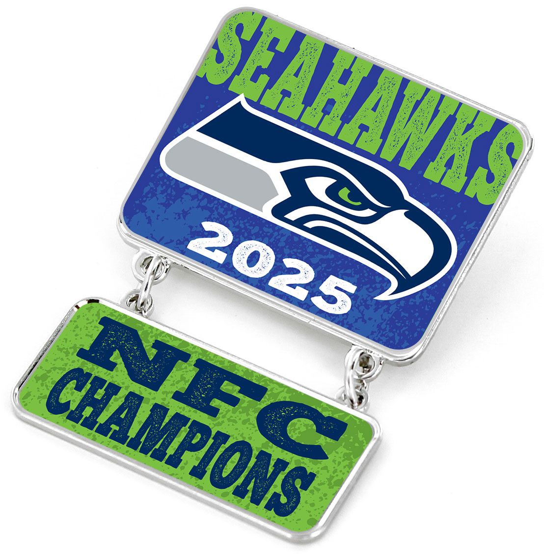 Seattle Seahawks 2025 NFC Champs Dangler Pin