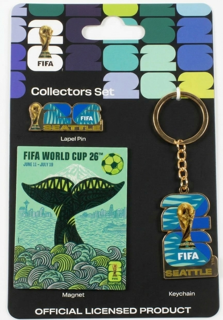 2026 FIFA World Cup Seattle Host City 3-Piece Set - Pin / Key