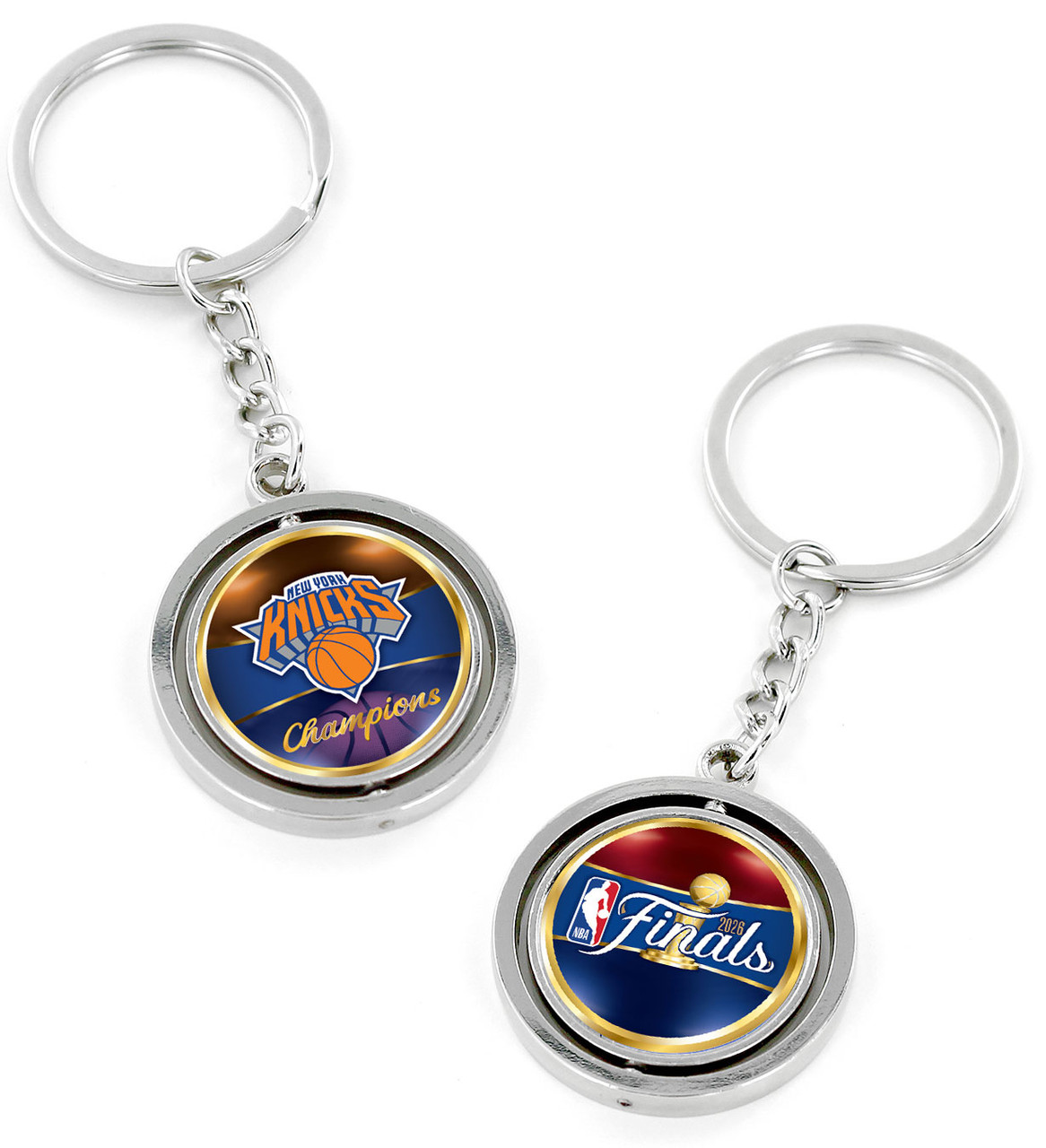 アクセサリー NBA New York Knicks 2026 NBA Champs Double Sided Key Chain
