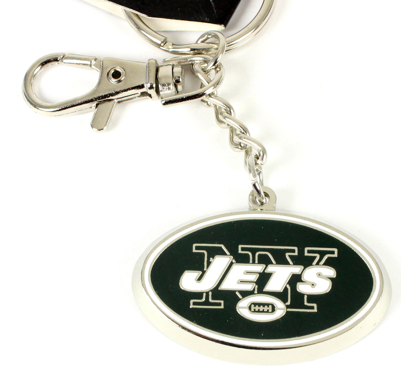 NFL New York Jets Two tone Clip On Keychain Lanyard