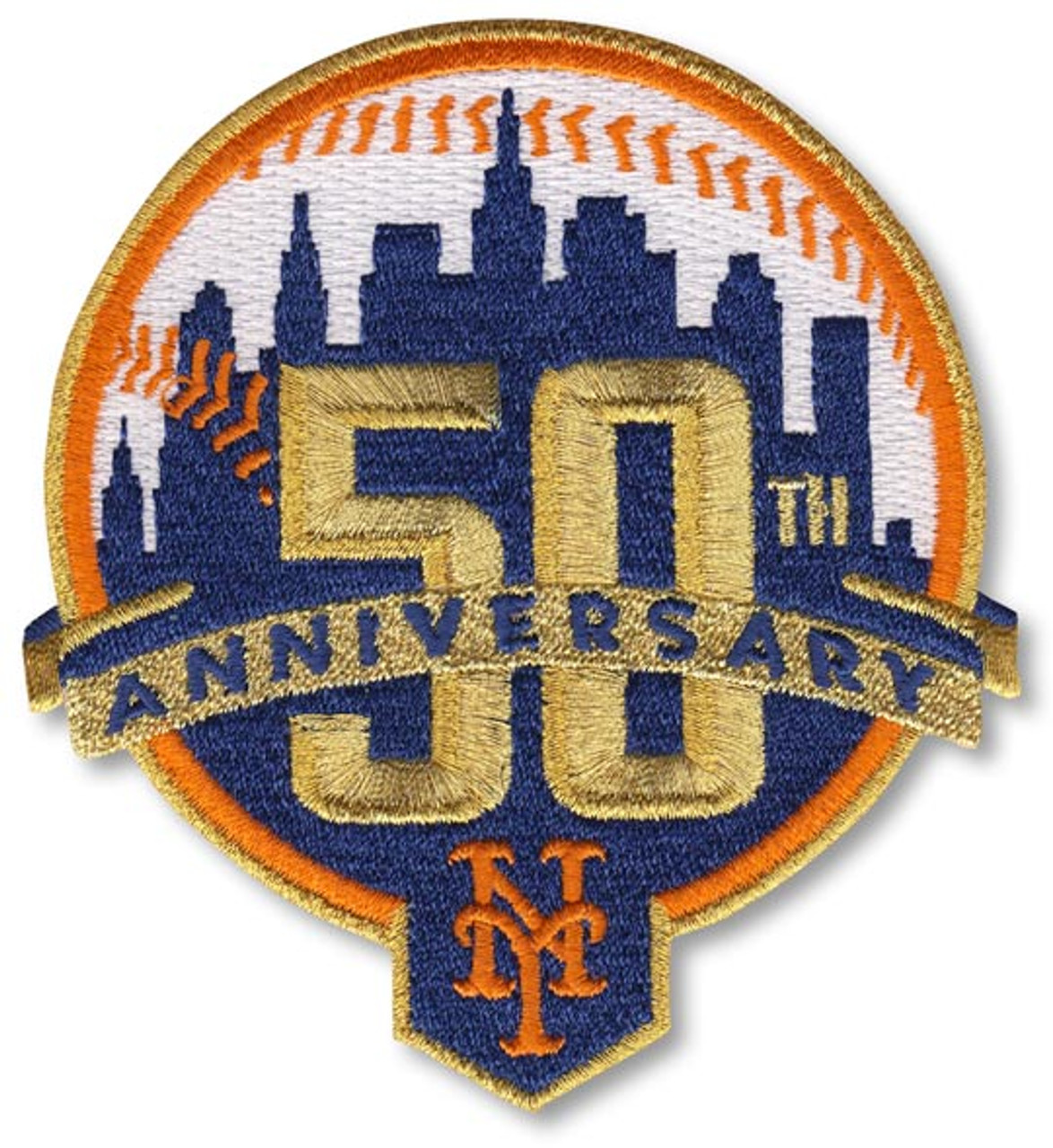 LOS ANGELES DODGERS 50th ANNIVERSARY Embroidered 4 x 4.5 Official Jersey  Patch